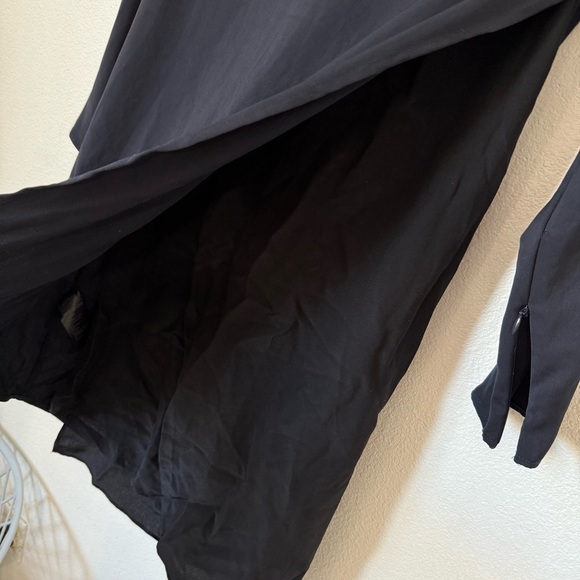 Allsaints Navy Blue/Black Roder Japanese Cloth Silk Blend Dress Size: 0 - Picture 6 of 11